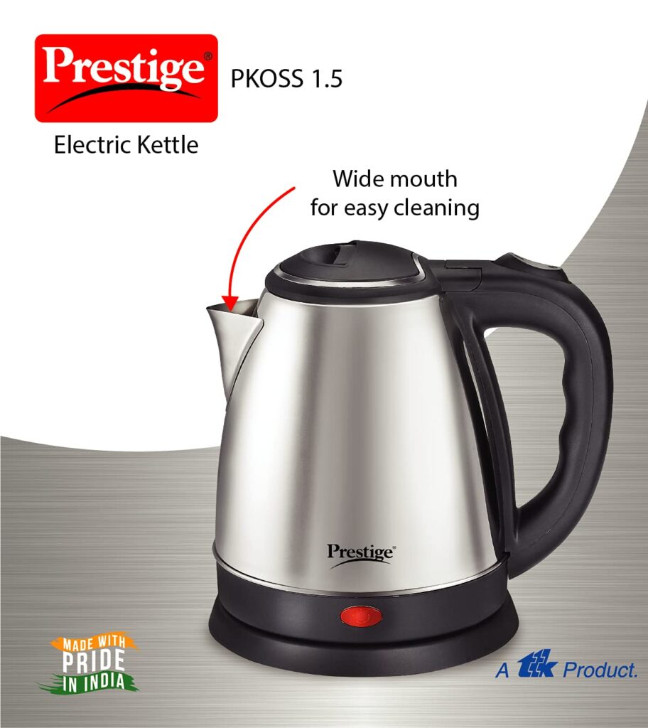 Prestige Electric Kettle, large capacity electric kettles, electric kettles for home use, electric kettles on Amazon